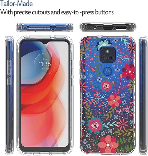 Miniatura 5 de Funda para Moto G Play 2021, funda Motorola G Play para niñas, cuerpo completo, a prueba de golpes, transparente, suave, flexible, delgada, delgada,