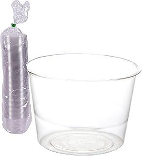 ECO PRODUCTS Compostable Clear PLA Plastic 4oz Portion Cups, Pack of 100, Round Cold Food Containers, Renewable Plant-Based, Lid Sold Separately, Disposable, ASTM Compliant, BPI-Certified