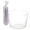 ECO PRODUCTS Compostable Clear PLA Plastic 4oz Portion Cups, Pack of 100, Round Cold Food Containers, Renewable Plant-Based, Lid Sold Separately, Disposable, ASTM Compliant, BPI-Certified