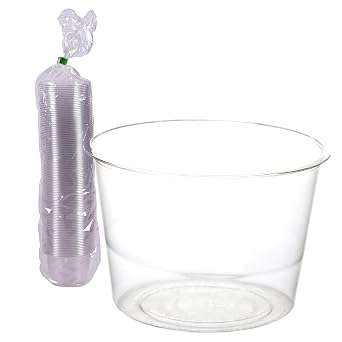 ECO PRODUCTS Compostable Clear PLA Plastic 4oz Portion Cups, Pack of 100, Round Cold Food Containers, Renewable Plant-Based, Lid Sold Separately, Disposable, ASTM Compliant, BPI-Certified