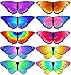 iROLEWIN Toddler Kids Fairy Butterfly-Wings-Costume for Girls Party Favors 10 Bulk Butterfly Dress Up Wings as Boys Gifts Toy