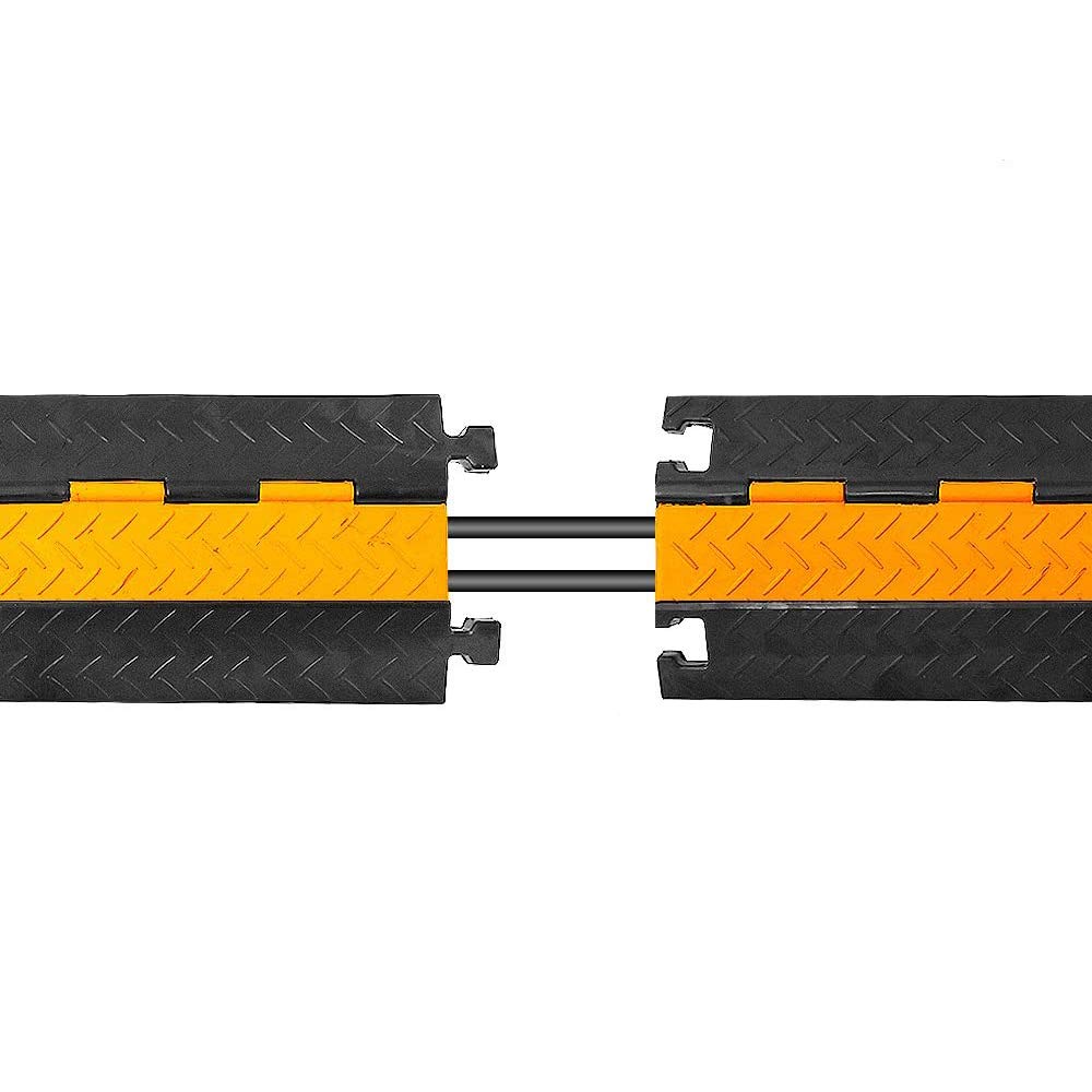 PYLE PCBLCO26 - Cable Protective Cover Ramp, Cord/Wire Concealment Protection Track, Hassle-Free