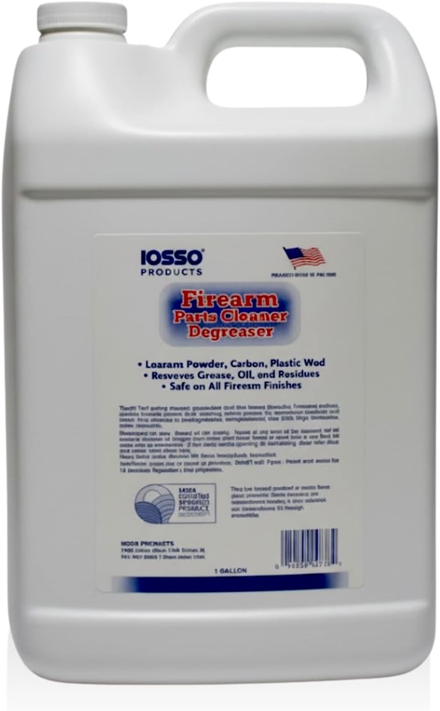 Iosso 10738 Firearm Parts Cleaner & Degreaser – Fast-Acting, Plant-Based Formula – Helps Remove Carbon Build-Up, Grease & Oil Residue – Biodegradable, Low VOC, Non-Petroleum – Made in USA