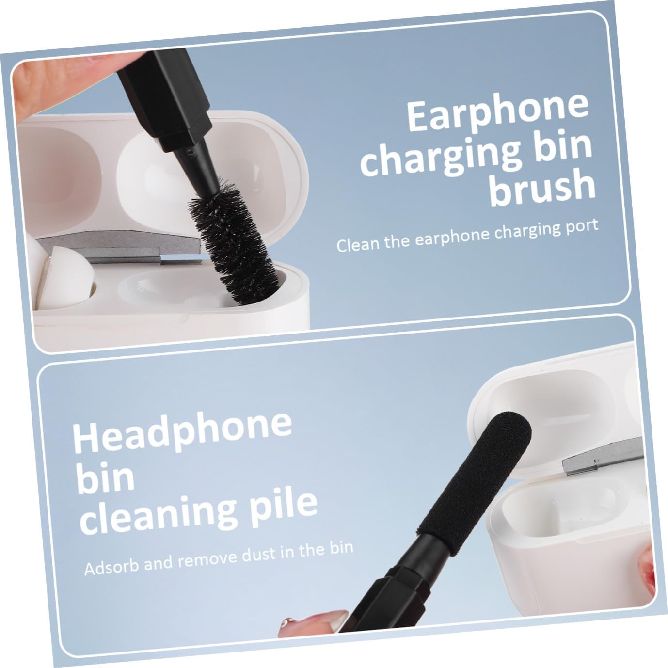 20-in-1 Electronics Cleaning Kit for Camera Lens and Laptop Keyboard, Multipurpose Earphone and Computer Cleaning Tool Set, Black, Suitable for Home and Office Use