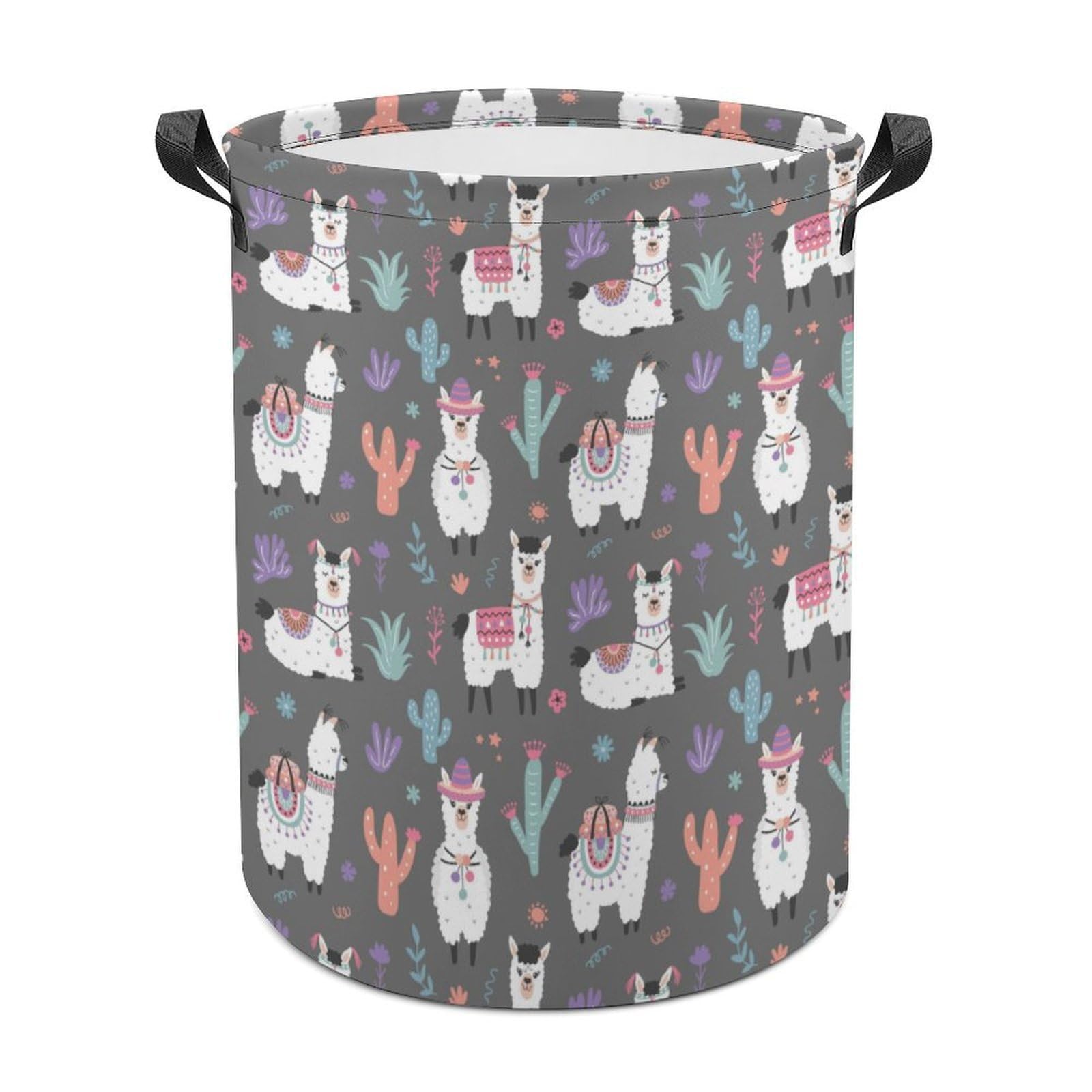 Wlntrophic Laundry Hamper, Alpaca Laundry Basket, Washing Basket with Handle