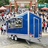 Custom Square Food Trailer - Full Kitchen Mobile Concessions Truck for Pizza, Snacks & Street Food Vendors