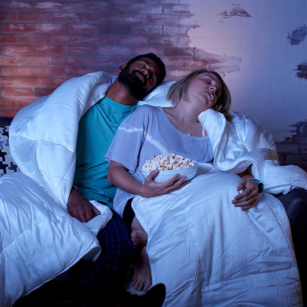 Sheets & Giggles Eucalyptus Lyocell, Down Alternative Comforter All Season, Cool to The Touch, Responsibly Made, Allergen-Free – King Grey