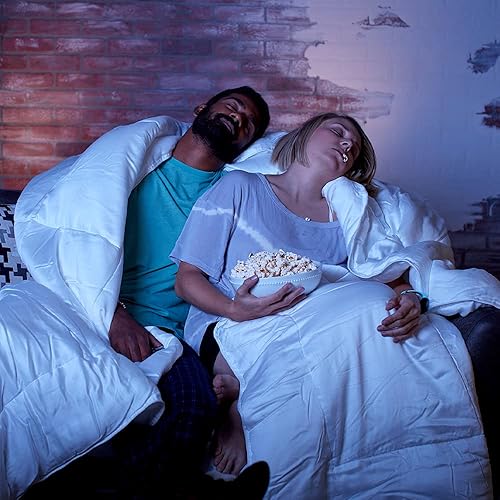 Miniatura 6 de Sheets & Giggles Eucalyptus Lyocell, edredón alternativo de plumón para todas las estaciones, fresco al tacto, hecho responsablemente, libre de