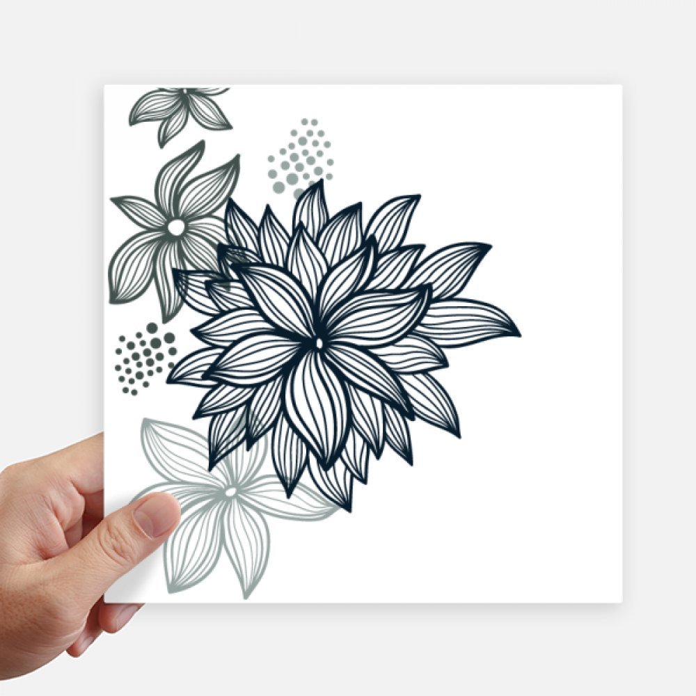 Autocollants fleurs colorées 20cm pour relooker une valise ou un mur usé