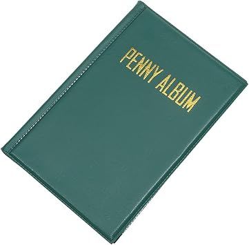 Multipurpose 108-Capacity PVC Storage Book for Collectors Souvenir Bills Exhibition Adults Travel-Friendly Use Pressed Pennies Book PVC Organizers