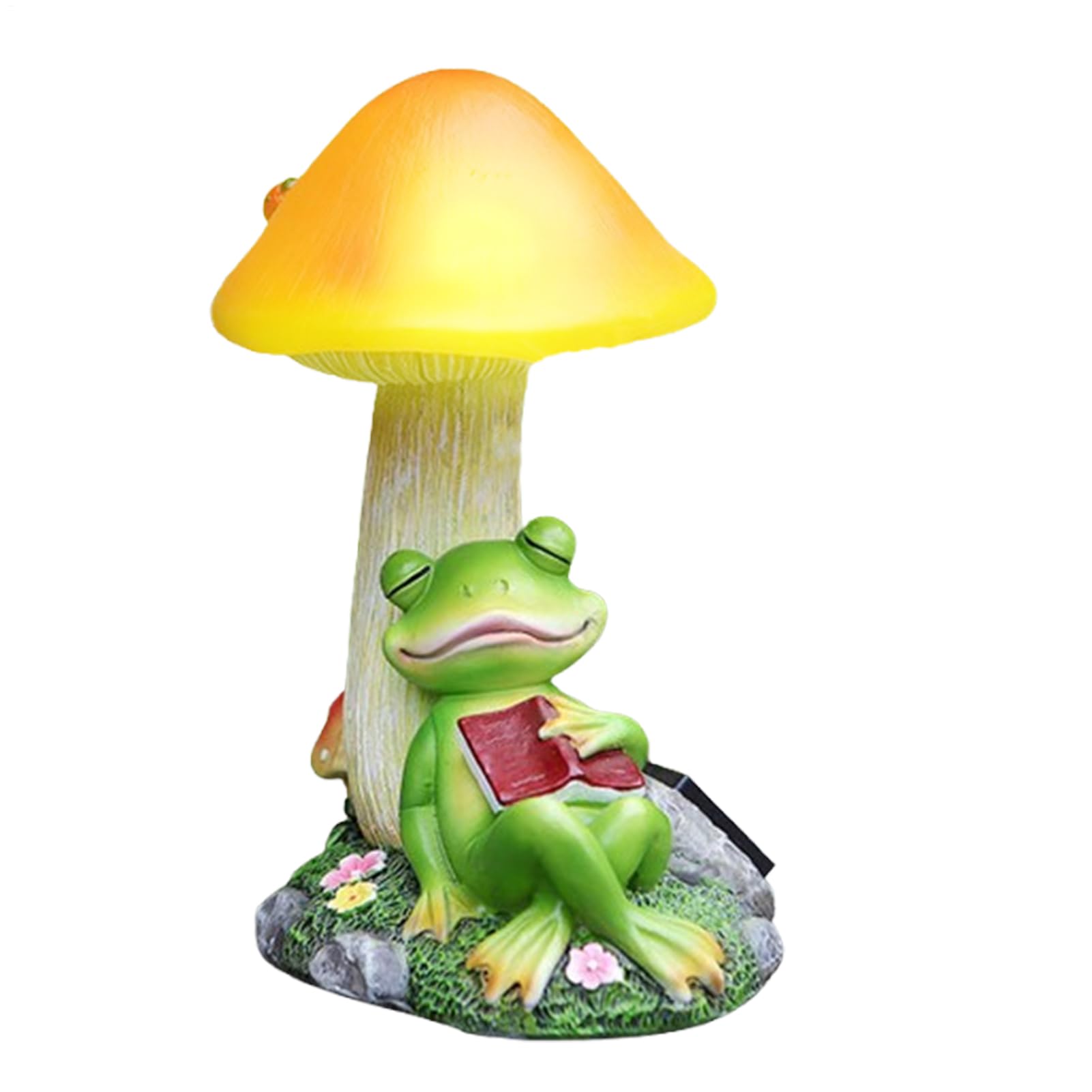 Lampe solaire champignon et grenouille étanche pour décoration de jardin