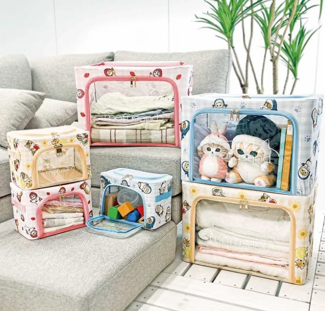 Amazon｜mofusand 折り畳み収納BOX(大) さめ｜収納ケース・ボックス