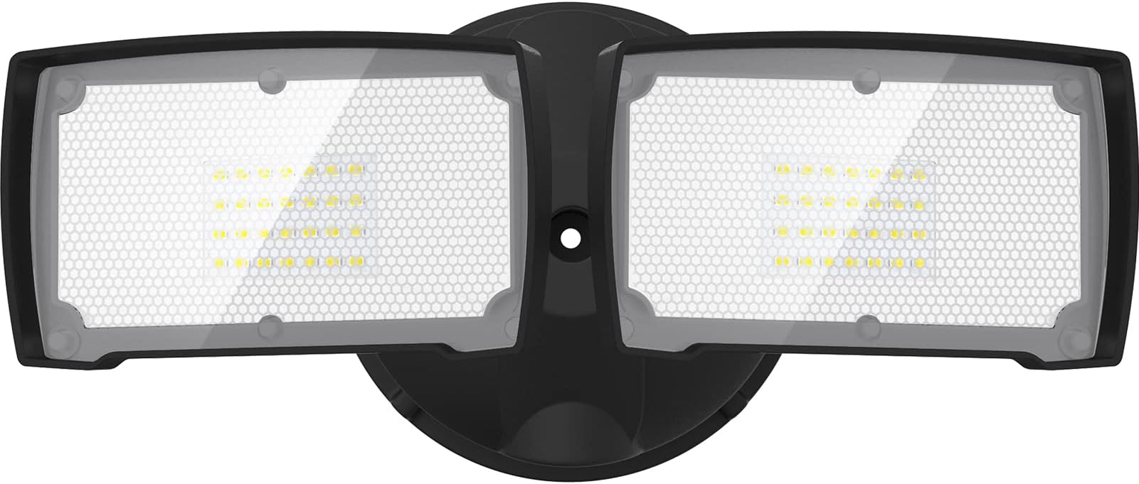 LUTEC 6222B 2500 Lumen 32 Watt 28 LED Dual-Head Floodlight Outdoor ...