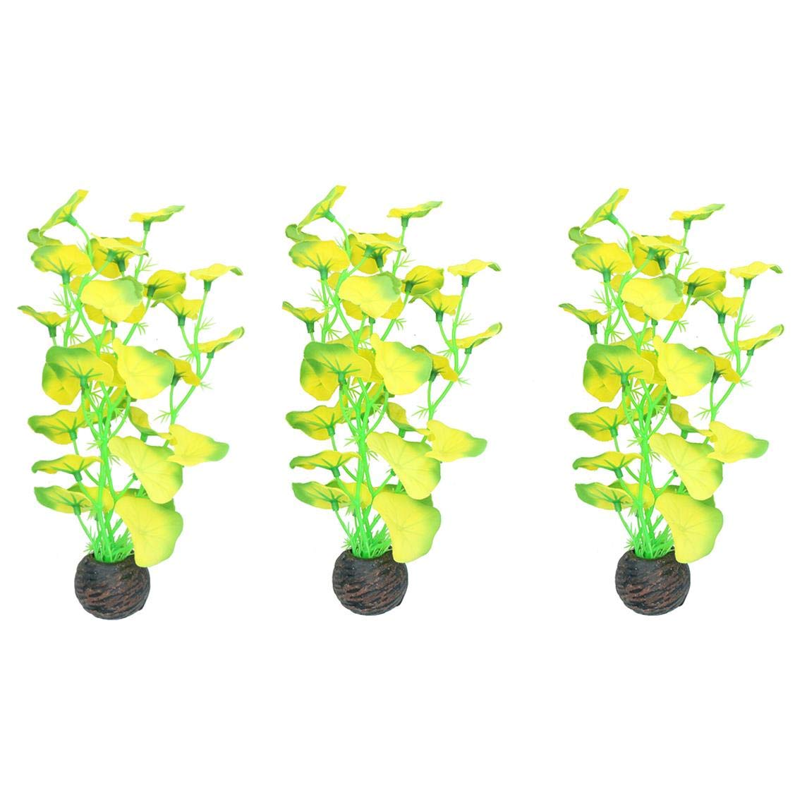 Plantes aquatiques en soie durables et réalistes AB Tools lot de 3 hauteur 20 cm