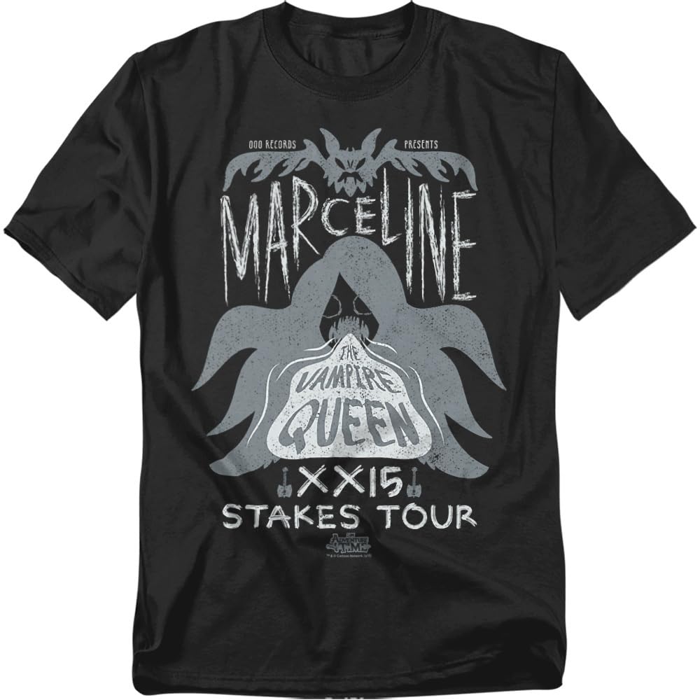 Adventure Time Marceline Concert Cartoon Network T-Shirt, Black