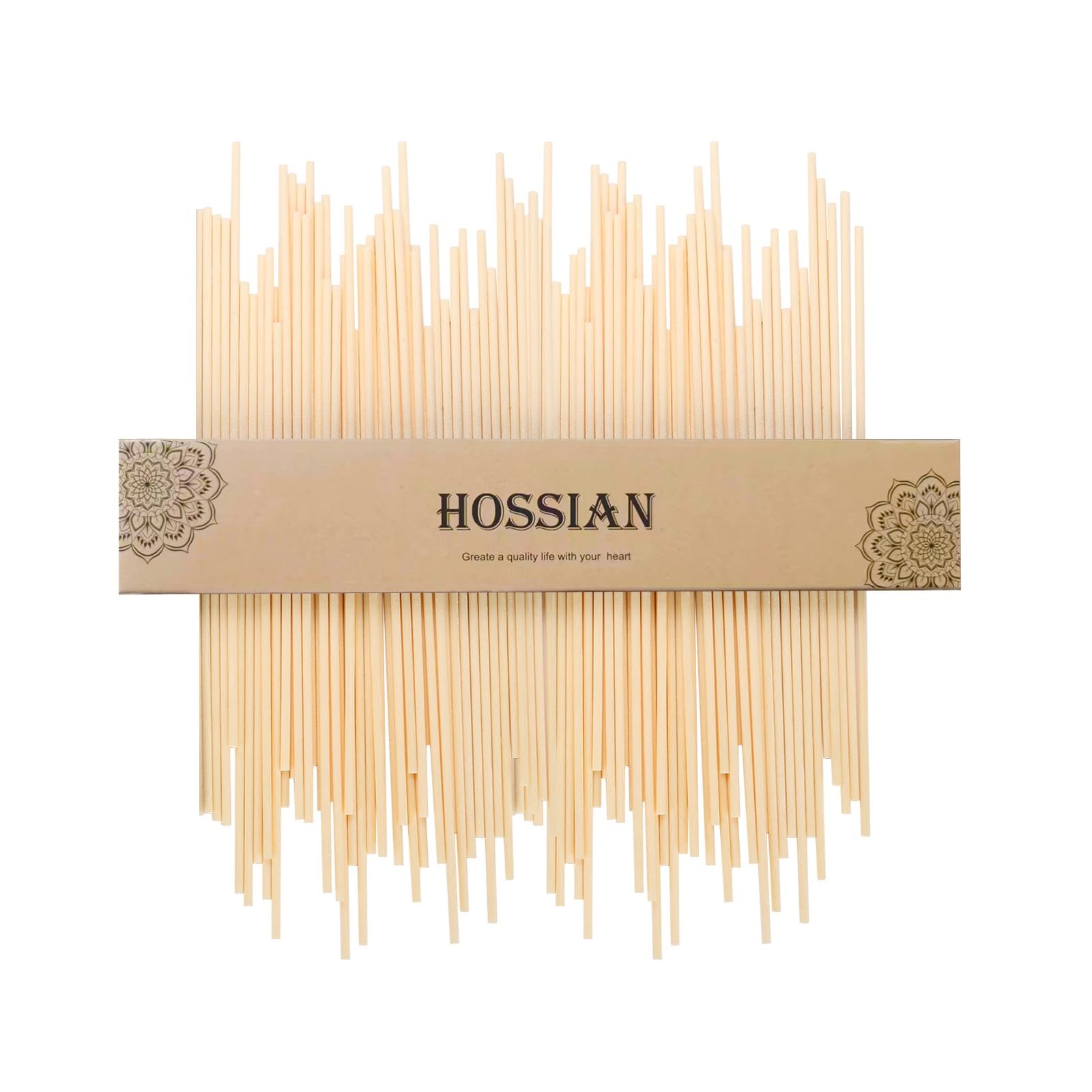 Hossian Primary Color 50Pcs Fiber Reed Diffuser Sticks - 10Inch Natural Rattan Reeds - Refill