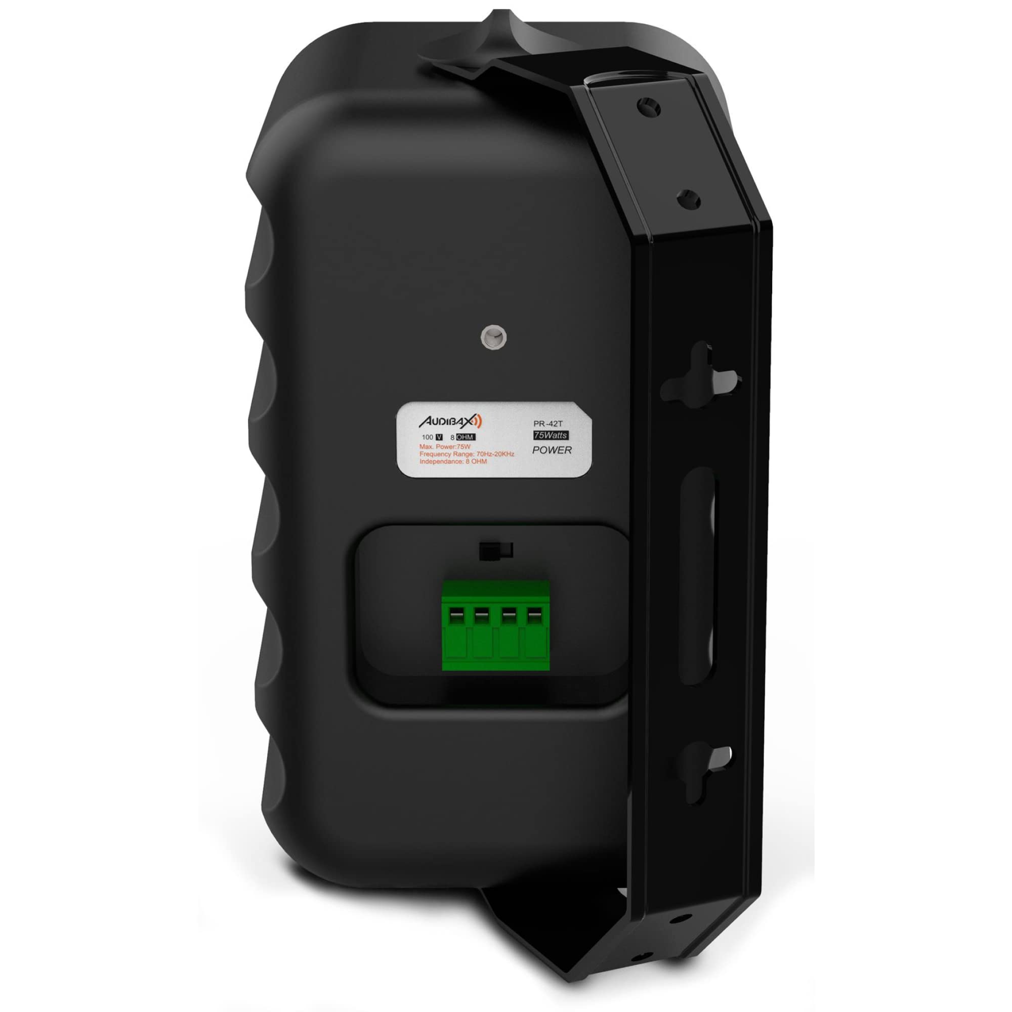 Audibax PR-42T Black Altavoces 4 Pulgadas 100V Instalación 2 Vías 75W Con soporte