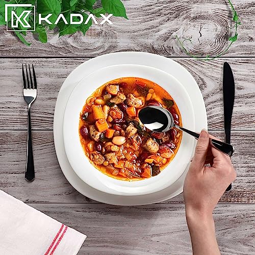 KADAX Piatto fondo, ciotola in vetro temperato