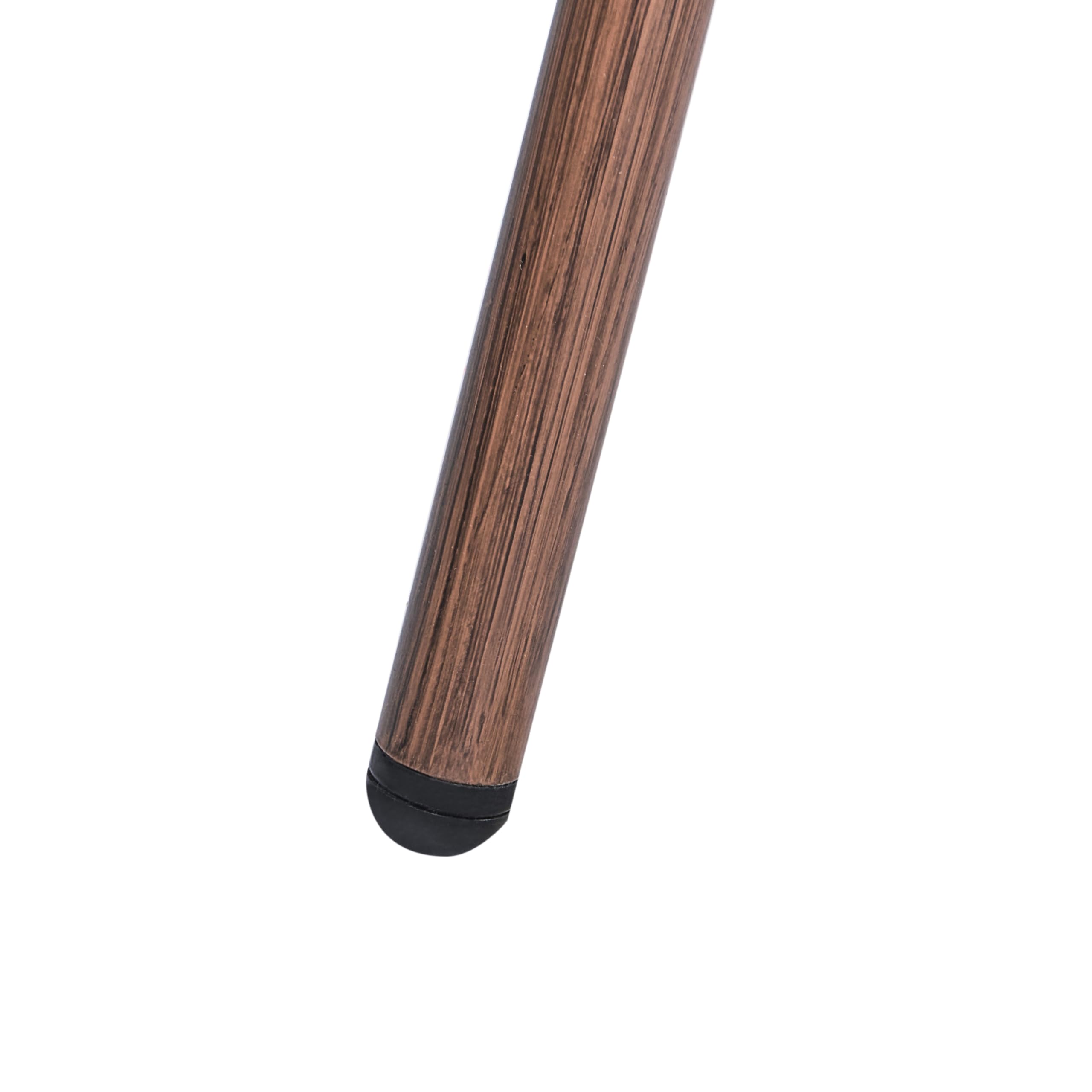 Stół ogrodowy okrągły 70 cm blat szkło hartowane technorattan aluminium szary Rifreddo