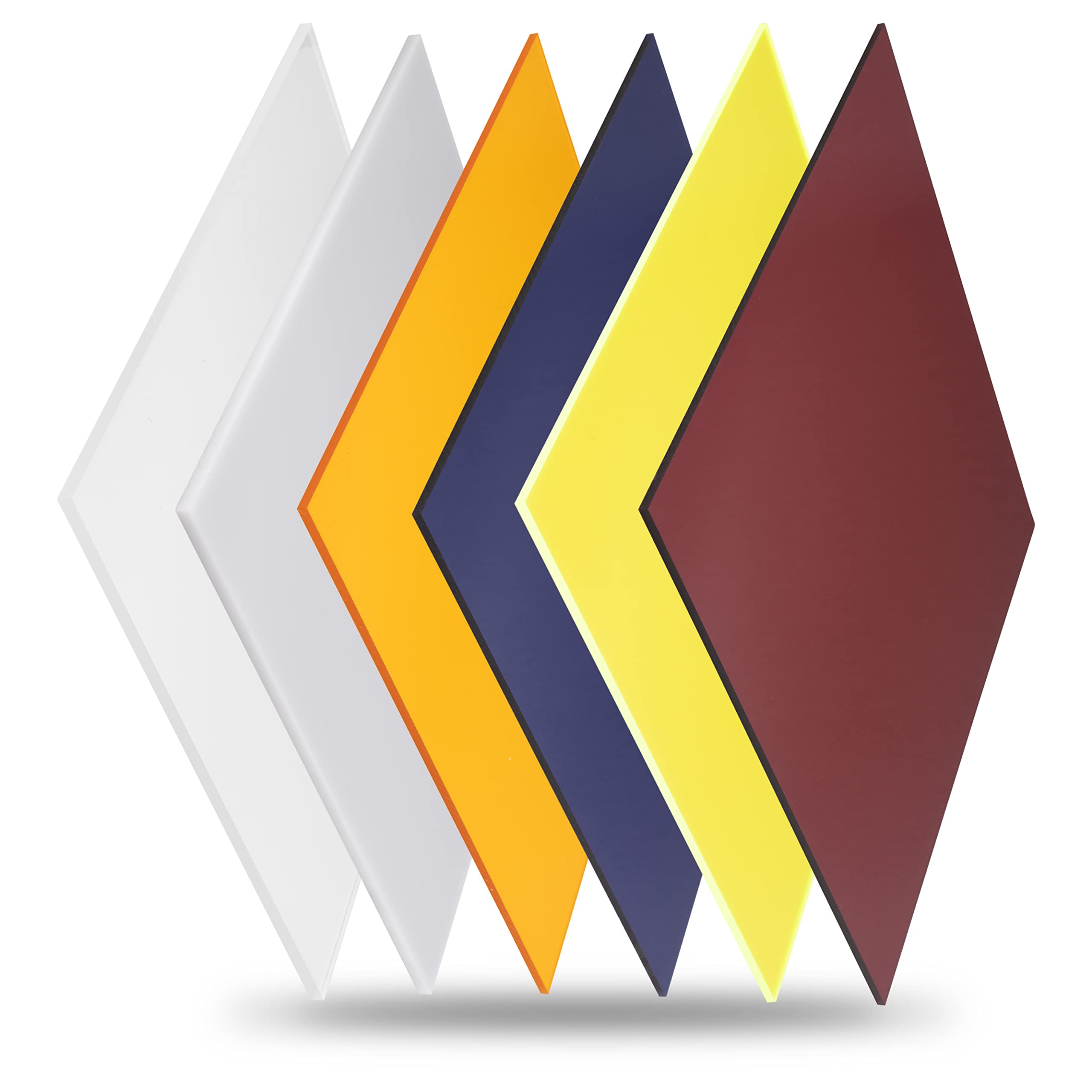 Platte aus Polycarbonat | opal-weiß | 8mm stark | UV resistent | Qualität von W&S GmbH | 600mm x 600mm | Polycarbonatplatten | Außenbereich & Innenbereich