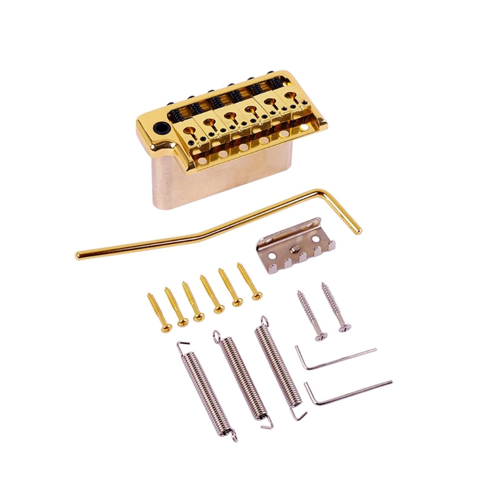 Parti di ricambio chitarra 6 Corde Sella Gold Guitar Guitar Guitar Bridge Single Tremolo System Set