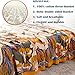 MSGKV Boho Throw Blanket 60''x80'',100% Cotton Blankets for Couch Bed,Cotton Quilt Travel Muslin Blankets Farmhouse Home Decor Soft Lightweight Picnic Blanket