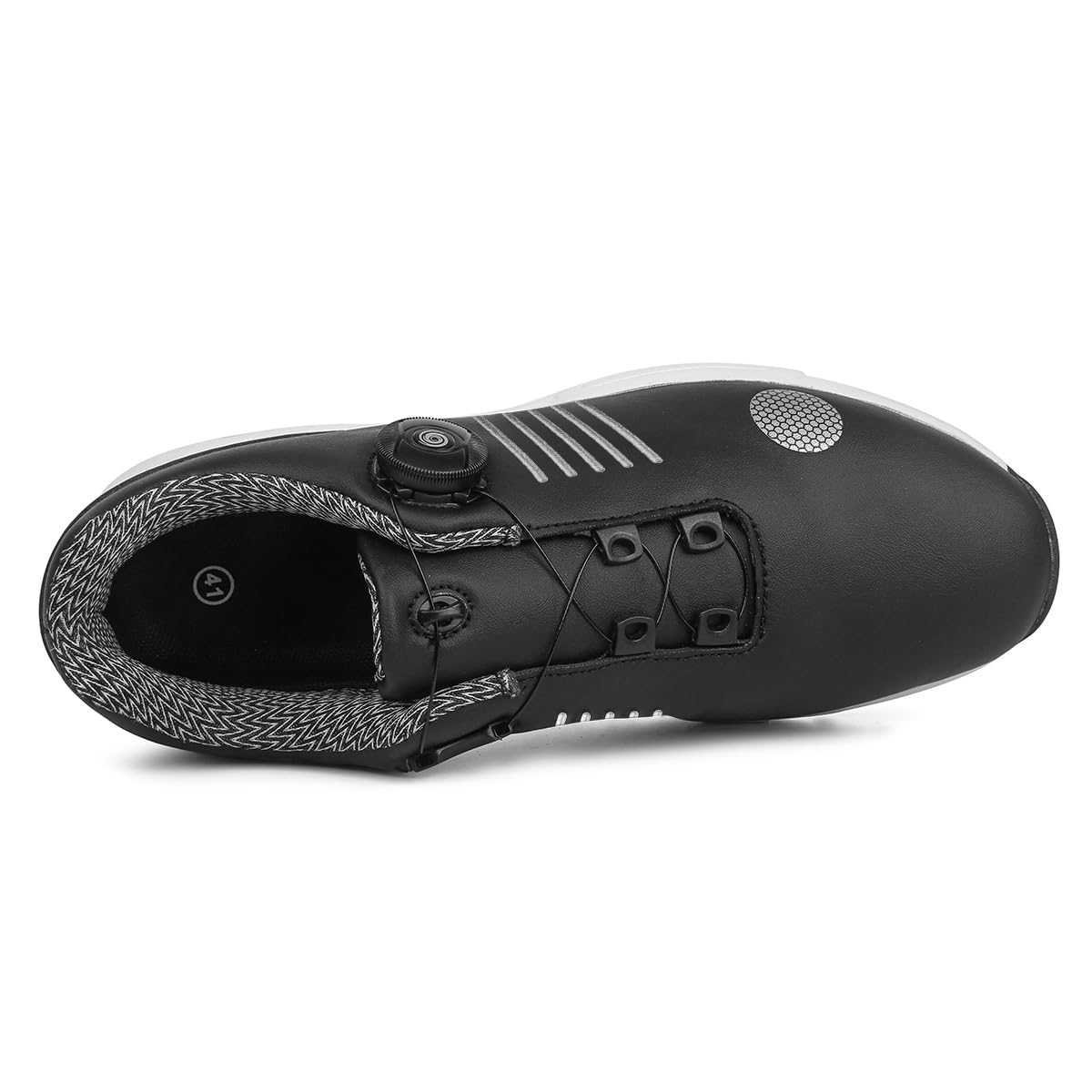 BLBK Zapatillas de golf para hombre con sistema de encaje