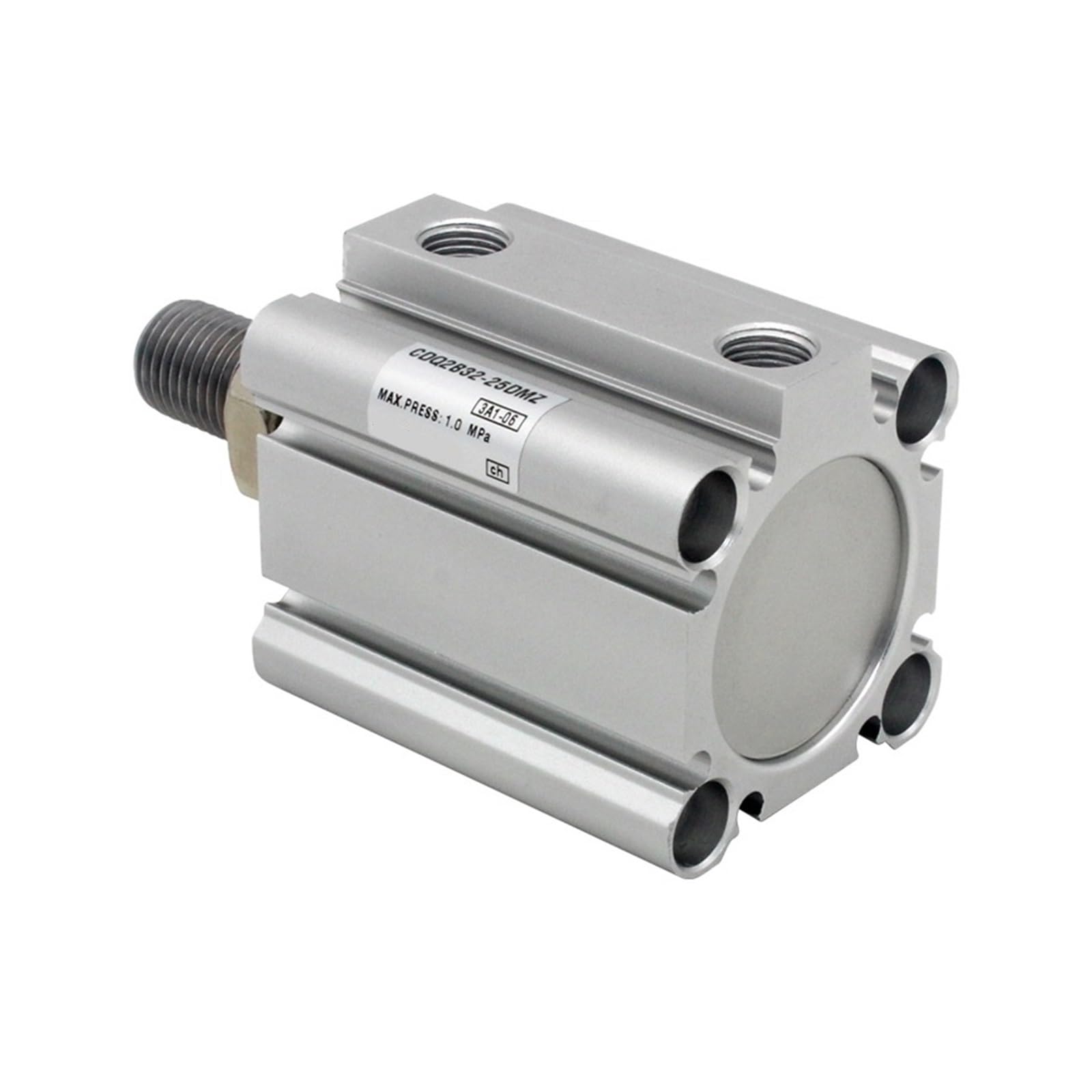 Cylindre compact pneumatique CQ2B63 double effet filetage mâle 63mm