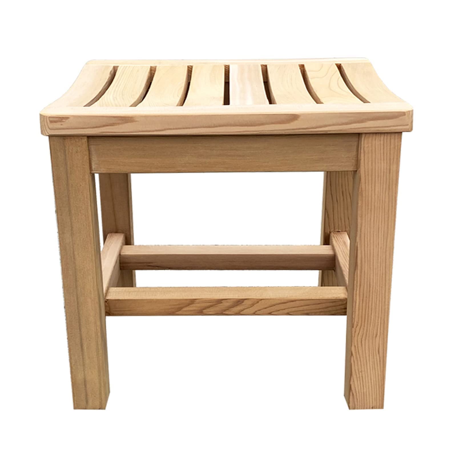Tabouret de salle de bain douche antidérapant en bois étanche