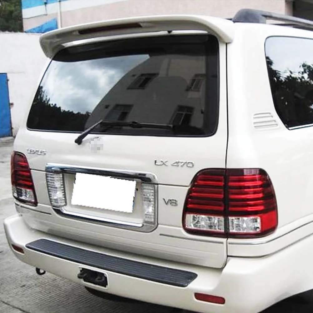 ABS Car Rear Roof Spoiler For Lexus LX470 2004-2008, Tailgate Lip Spoiler Rear Trunk Trim Windshield Top Wing Lid Spoiler Tail Modification