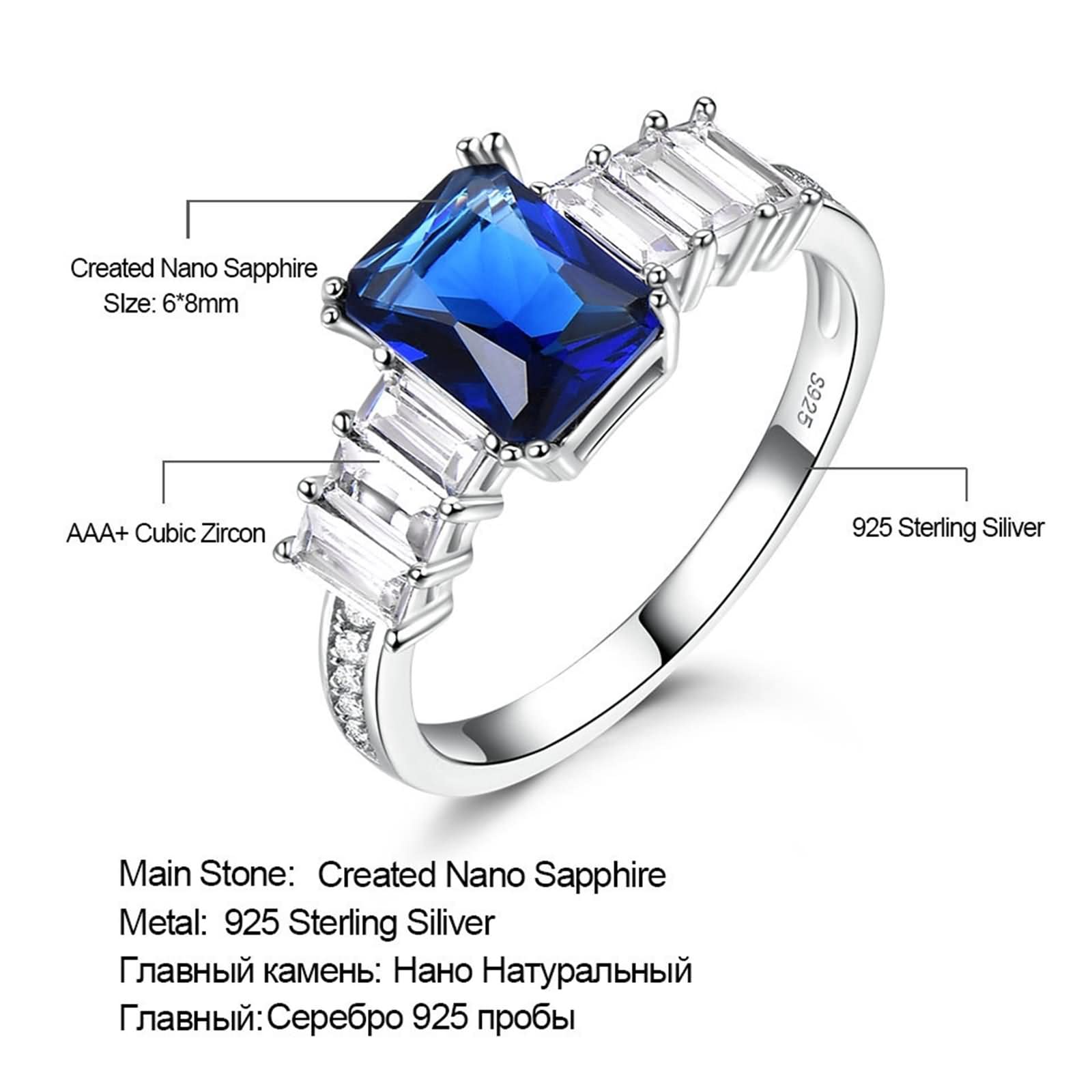 Eheringe Vintage, Damenringe aus Sterlingsilber, einfache rechteckige Form, Zirkonia