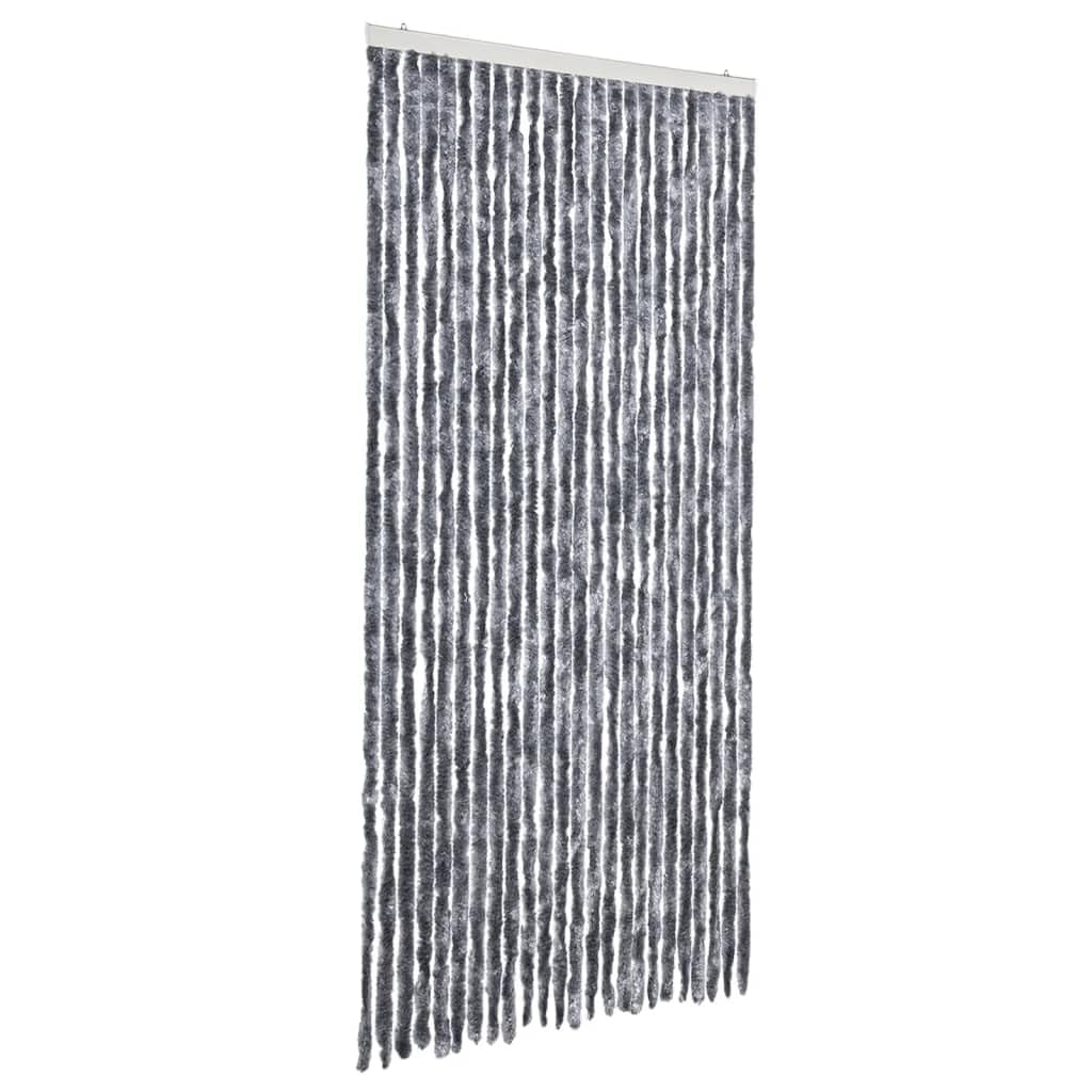 Vidaxl Insect Curtain 100X220cm Chenille Mosquito Fly Door Screen Mesh Silver