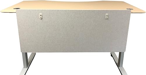 ApexDesk Artsonic - Divisor de panel de tocador de doble uso de 54 pulgadas, hecho de fibra de poliéster con abrazaderas para escritorio de pie (54