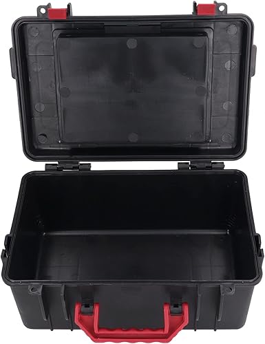 Miniatura 6 de Caja de herramientas organizadora negra multifuncional caja de herramientas portátil de plástico para organización de piezas, compartimento de