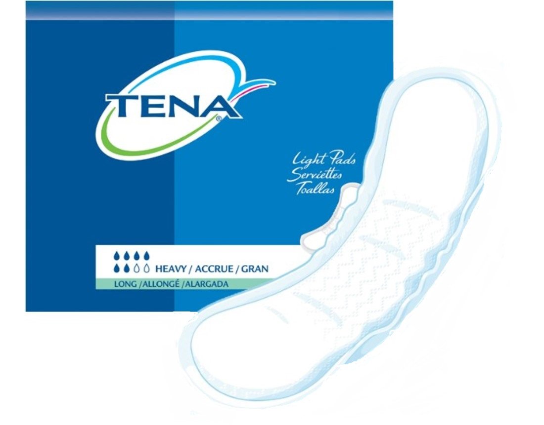 Tena Light Bladder Control Pad Quantity: Pack of 42 - Heavy/Longer Length