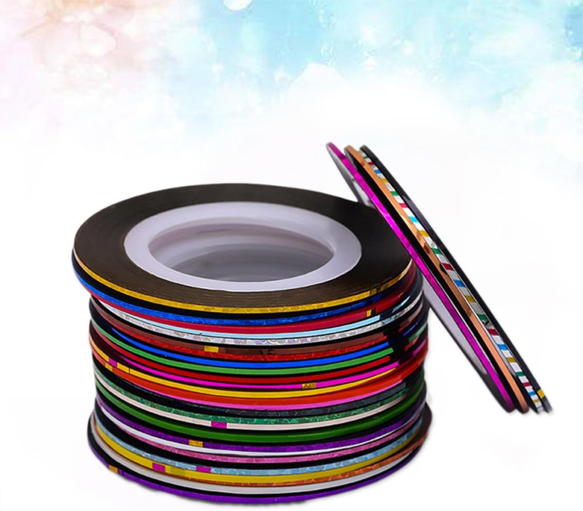 42pcs Self Adhesive PVC Striping Tape Line Nail Art Sticker