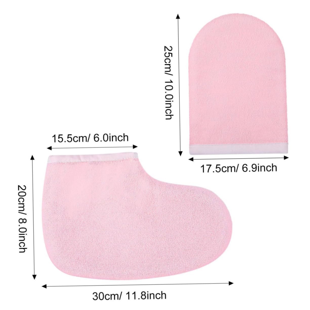 POPETPOP 4 Pares Guantes De Baño De Cera De Parafina Guantes y Patucos De Parafina Cubierta De Pie De Belleza Guantes De Belleza Cosmético Guantes De La Mano