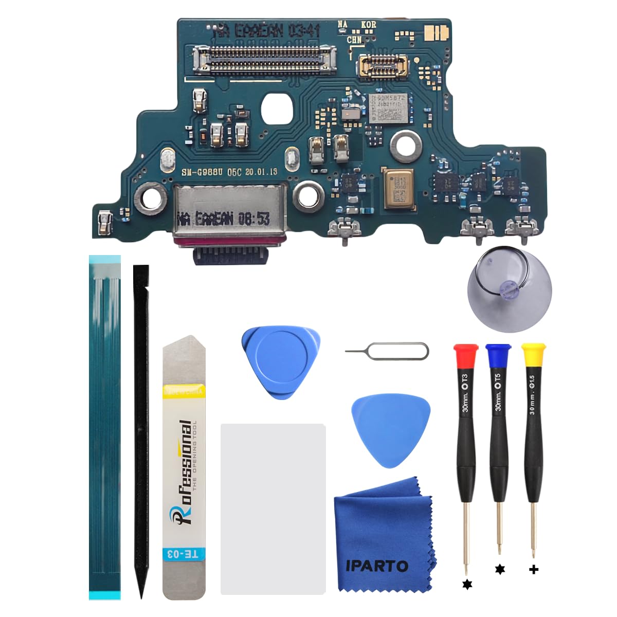 iParto Charging Port Replacement Kit for Samsung Galaxy S20 Ultra 5G USB Flex Dock Connector Charging Flex Replacement for SM-G988U SM-G988U1