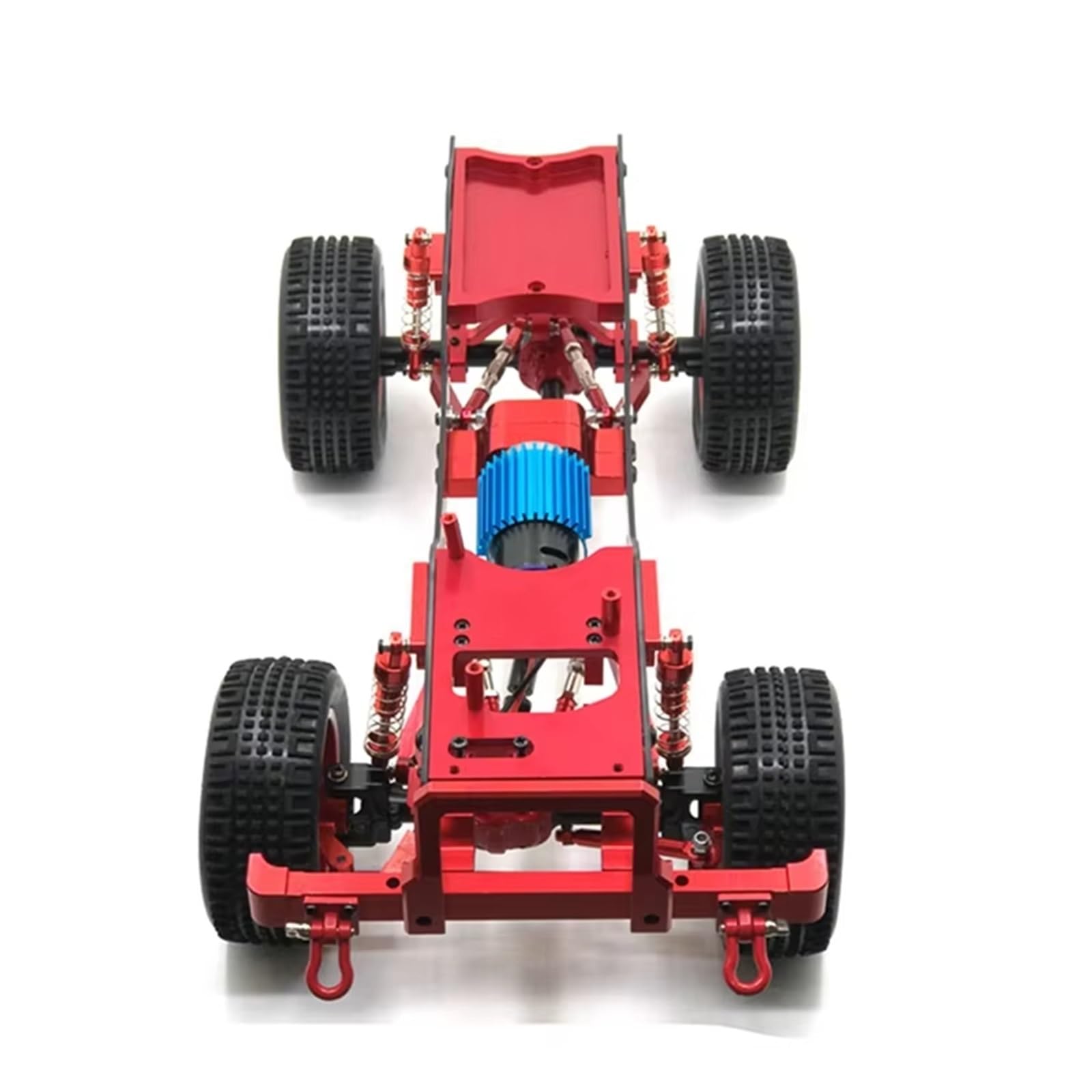 RC Pneus Jante Compatible avec Wltoys A959 A979 144001 124019 RC, Pièces De Mise À Niveau De Voiture, Pneu De Roue en Métal De 76Mm avec Adaptateur D'écrou Hexagonal De Roue