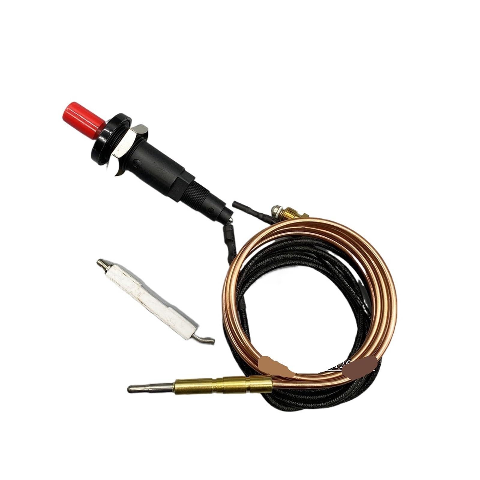 Quemador giratorio for horno, repuestos for estufa, Control de Gas, válvula de seguridad de latón con quemador piloto, conjunto de regulador de termopar