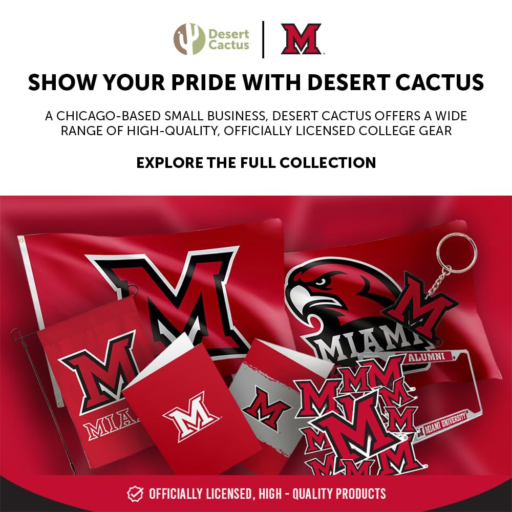 Amazon.com: Desert Cactus Miami University Ohio Redhawks Car