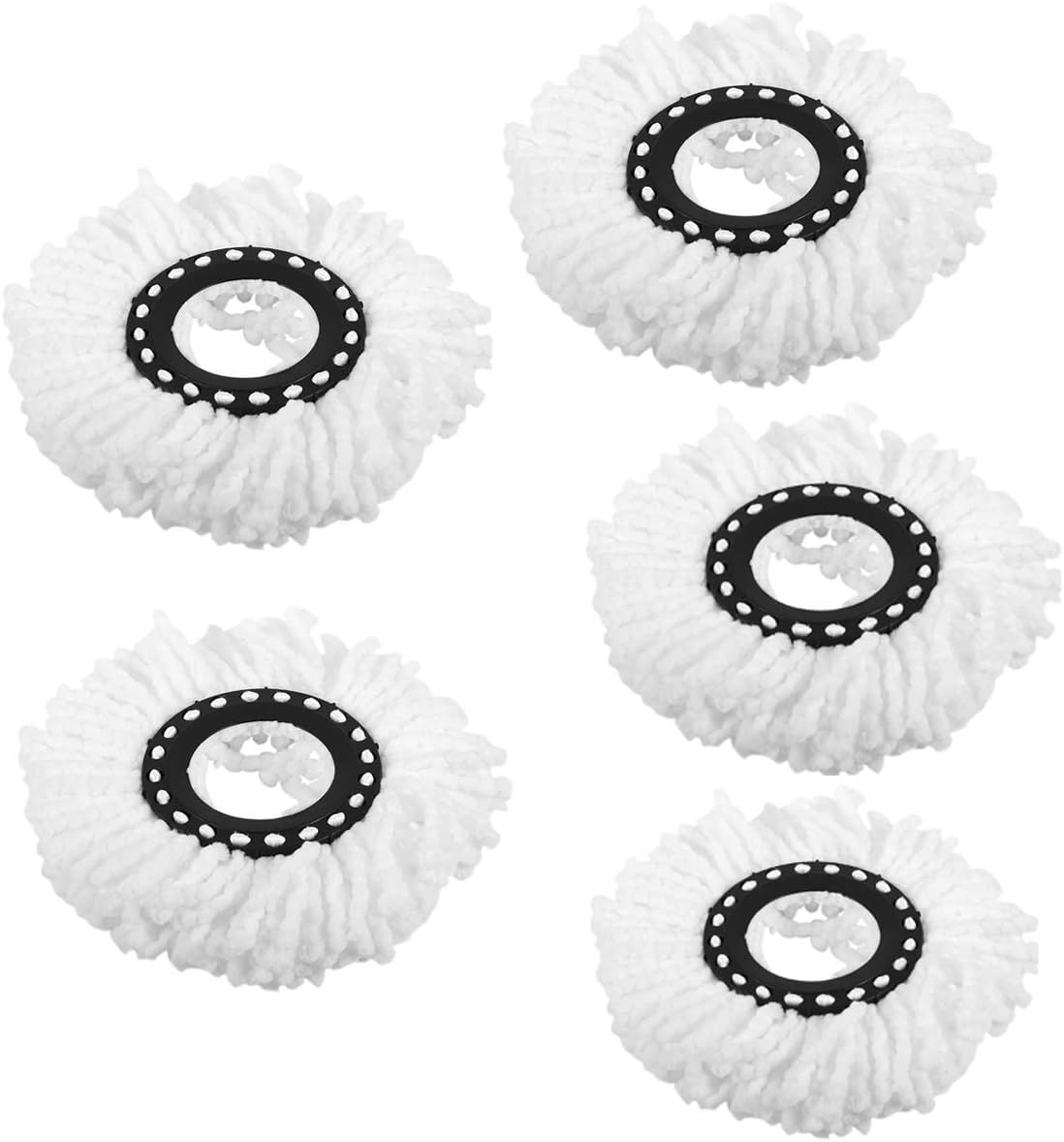 5PCS Microfiber Replacement Mop Head Spin Mop Head Replacement 5Pack, Microfiber