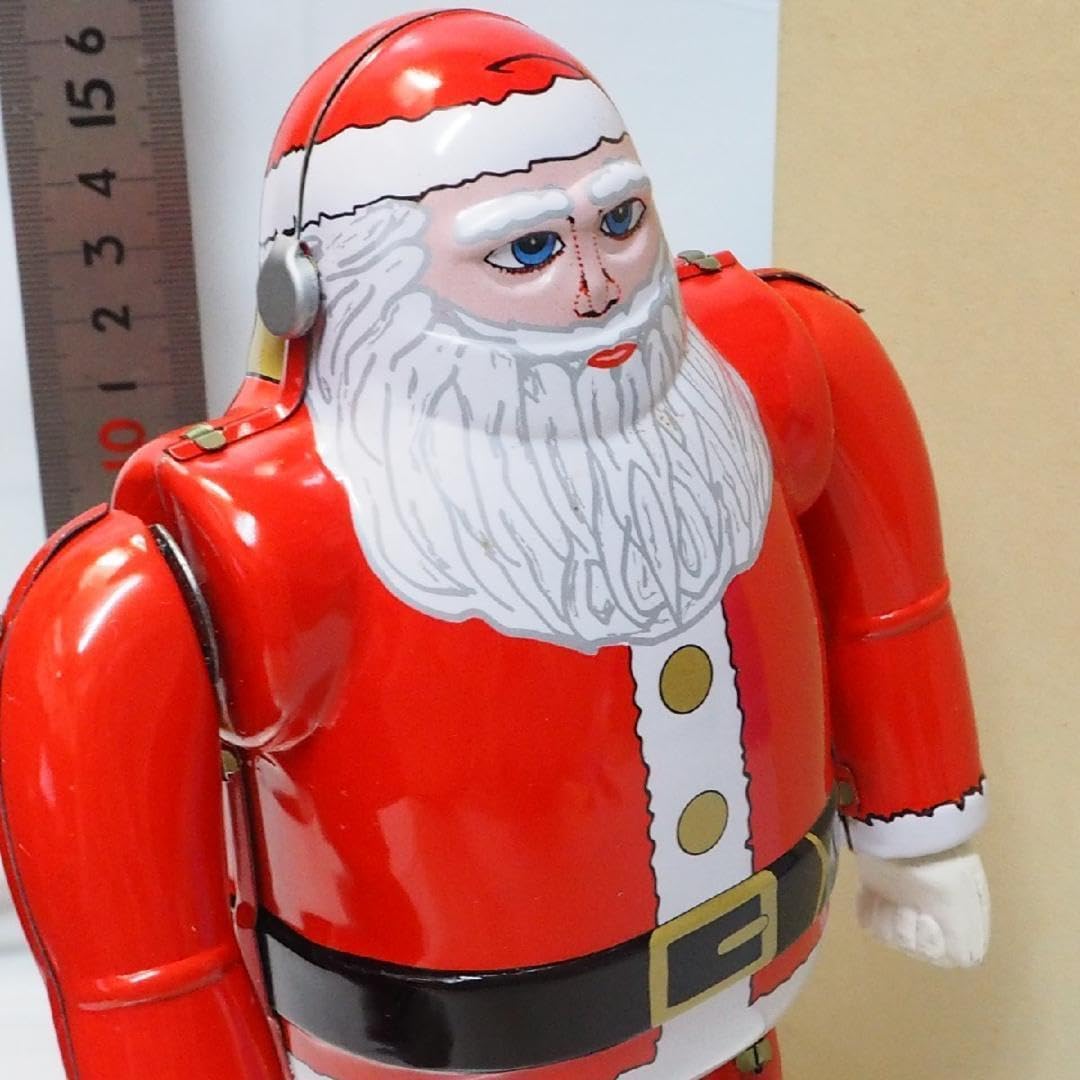メタルハウス ブリキ サンタクロース 外箱付き ゼンマイ式 ピエロ