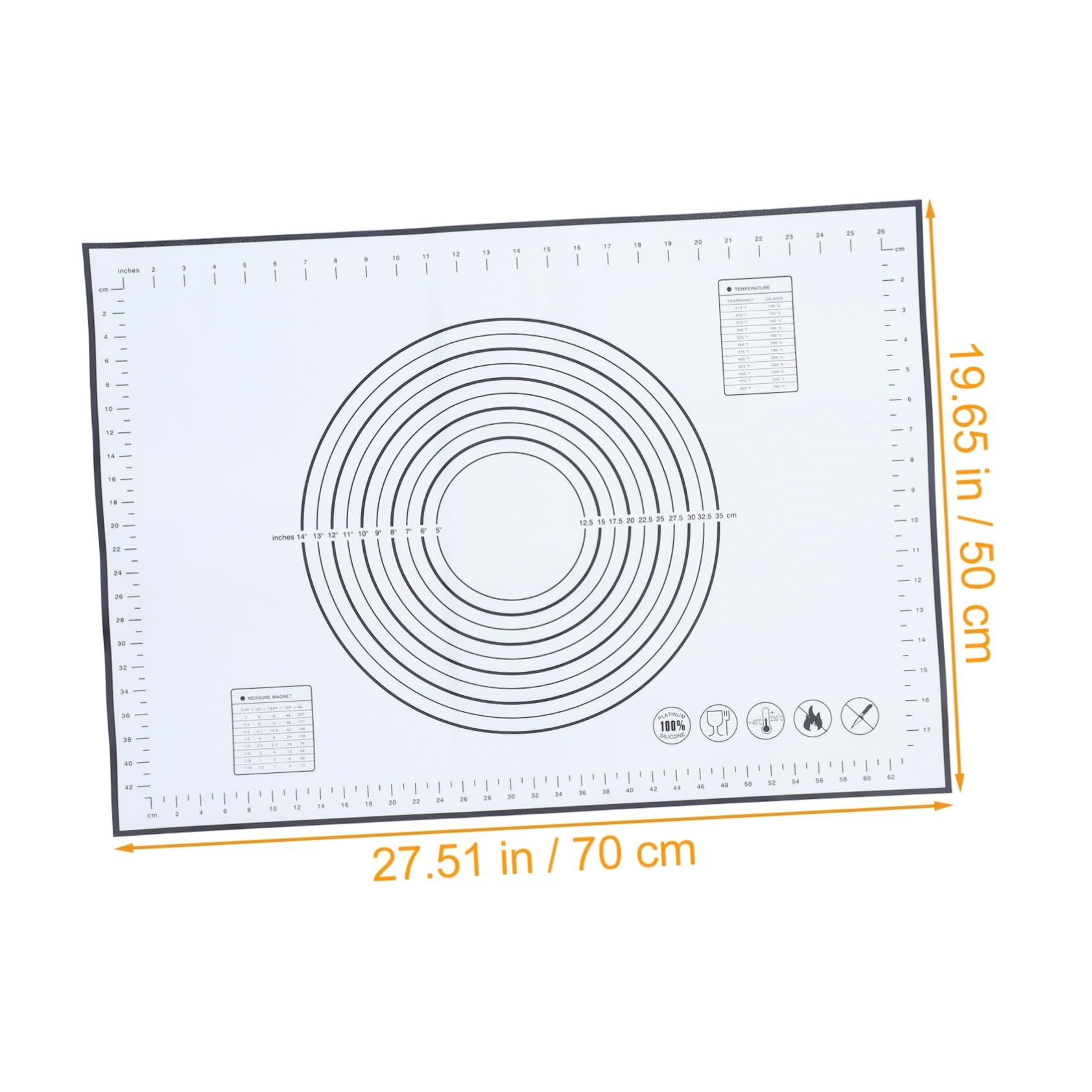 Amosfun 2 Pz Tappetino Da Forno in Silicone Tappetino Per Tappetino Da Forno Per Macaron Tappetino Per Crosta Di Torta Teglia Per Pizza Teglie Per Forno Tortiera Gel Di Silice Black
