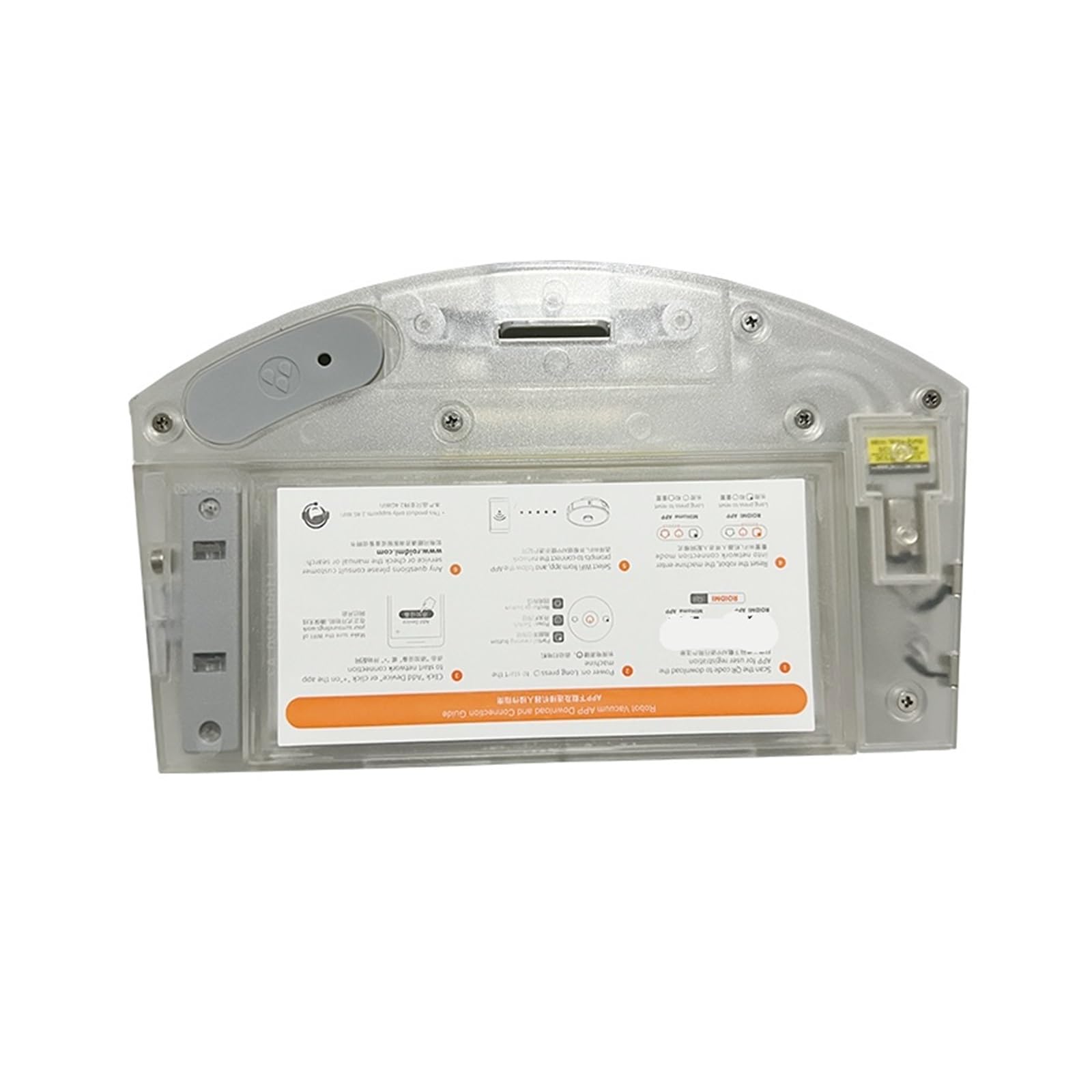 Lipski Reemplazo, Compatible con Xiaomi Roidmi Eve Plus Robot Aspiradora Barredora Accesorios Eléctrico 2 en 1 Caja de Polvo Piezas de Filtro de Tanque de Agua (Color : Set-1)