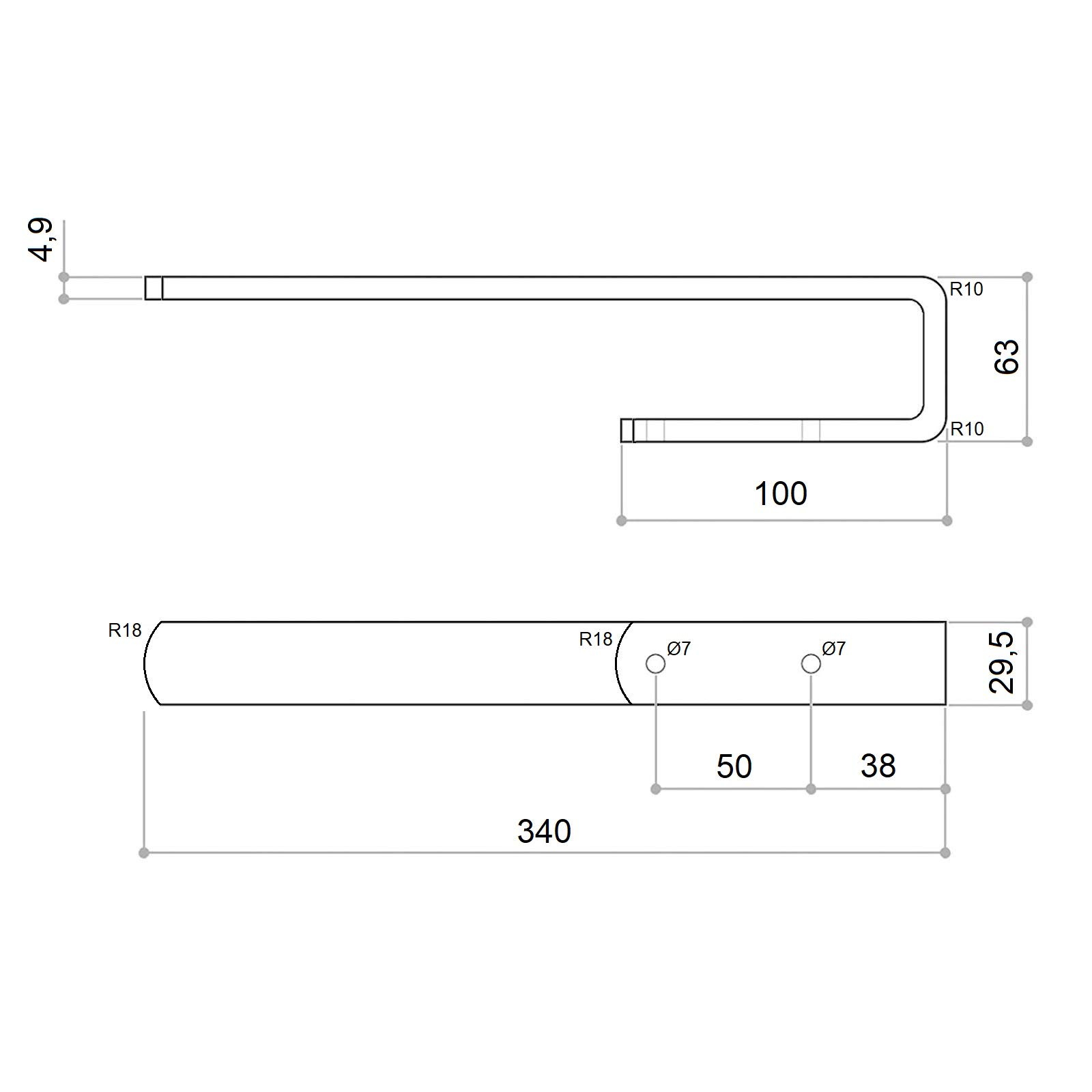 Mensola Portasalviette Con 2 Ganci In Acciaio Inox Cromo - Project Di Gedy