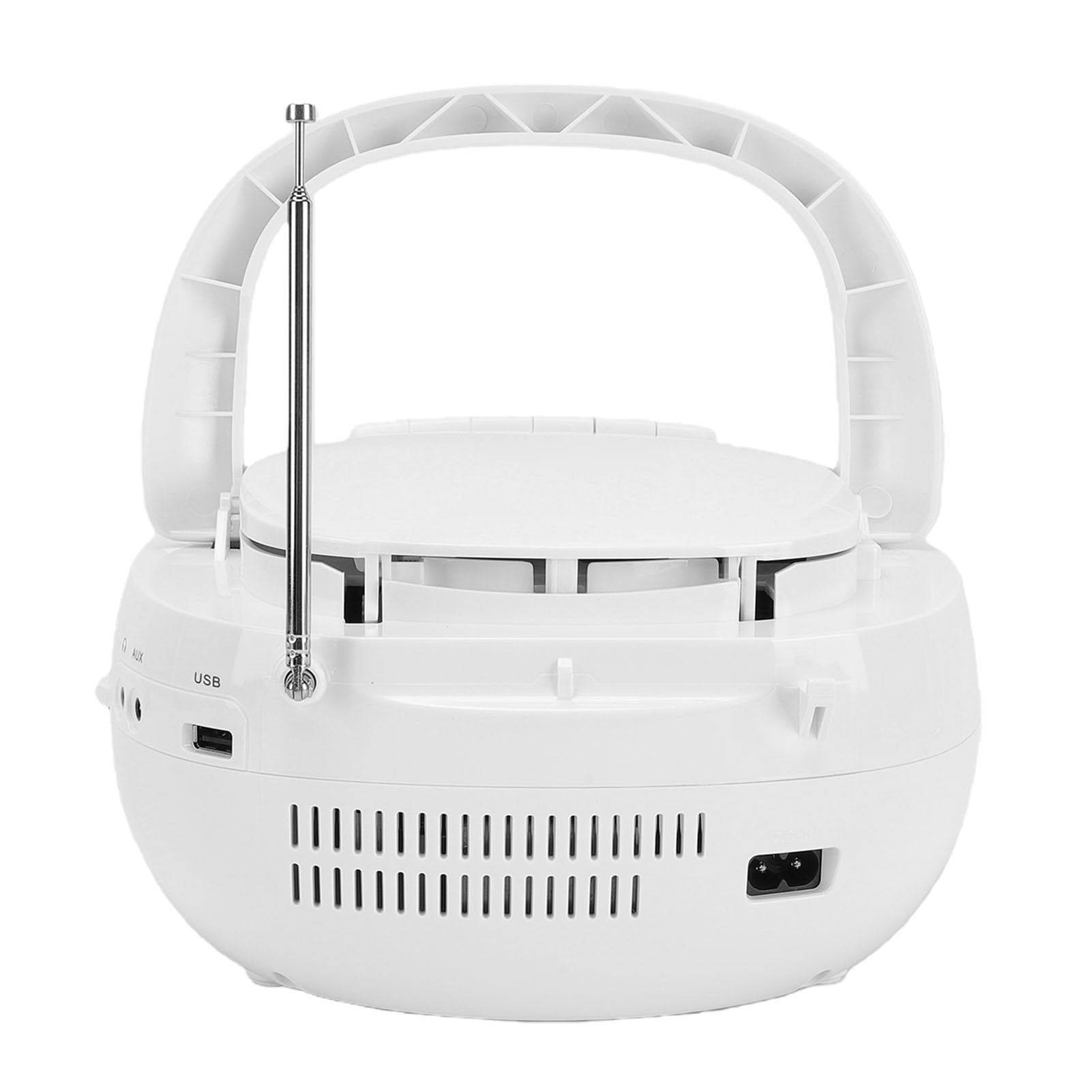 Dpofirs Reproductor Portátil de CD y Casete Bluetooth, Radio Am FM y Grabación en Cinta, for Hogar Exteriores Cocina (White)