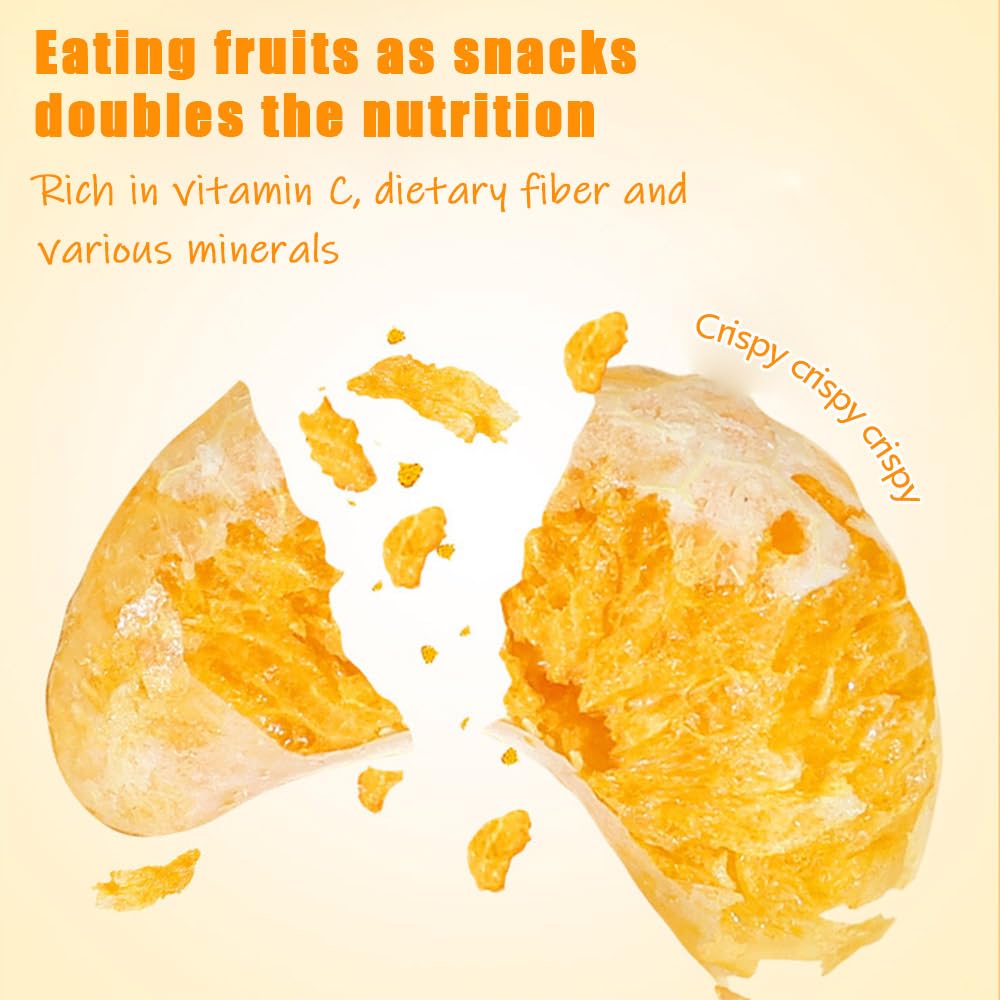 Freeze dried oranges 3.17oz 90g/Oranges lyophilisées, dried tangerines, crispy dried fruits, fruit snacks - Image 4
