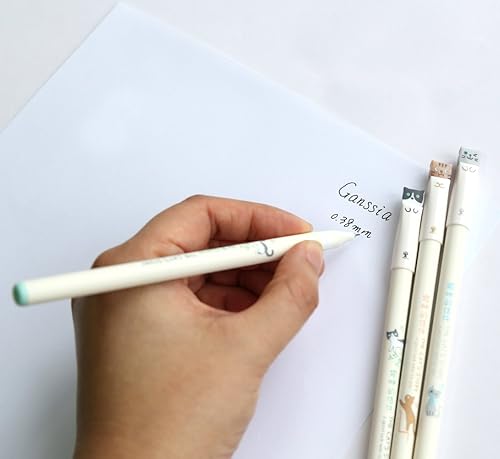 Miniatura 6 de GANSSIA Coloridos Cats Design - Bolígrafos de gel de 0015in paquete de 6 unidades