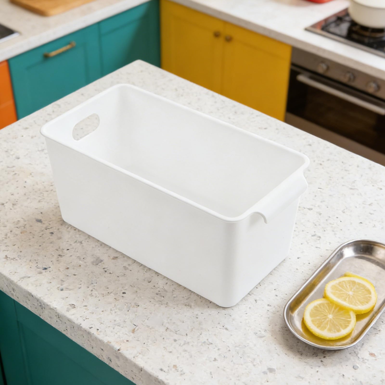 6 Piezas Caja de Almacenamiento de Plástico de Color Claro
